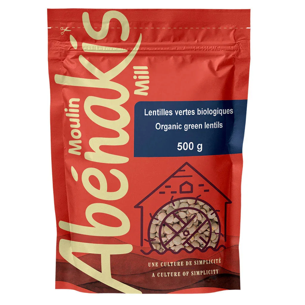 moulin abénakis lentilles vertes biologiques 500 g