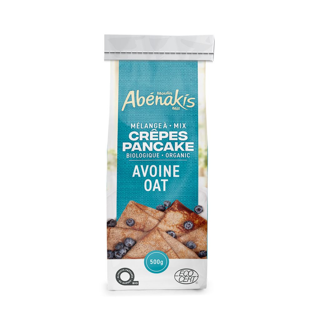 mélange à crêpes avoine biologique Moulin Abénakis - La Boite à Grains