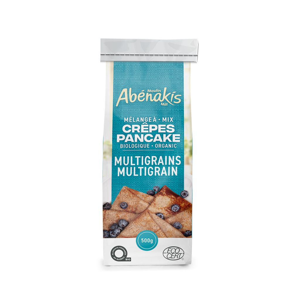mélange à crêpes multigrains Moulin Abénakis - La Boite à Grains