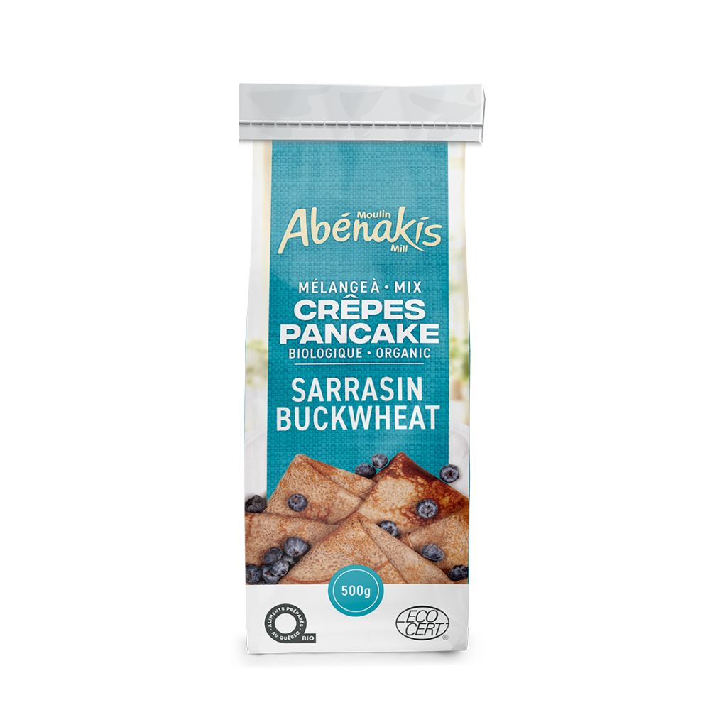 mélange à crêpes sarrasin biologique Moulin Abénakis - La Boite à Grains