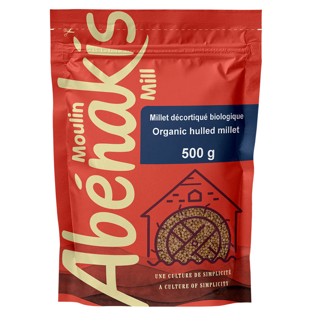 moulin abénakis millet décortiqué biologique 500 g