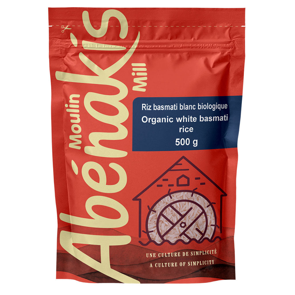 moulin abénakis riz basmati blanc biologique 500 g