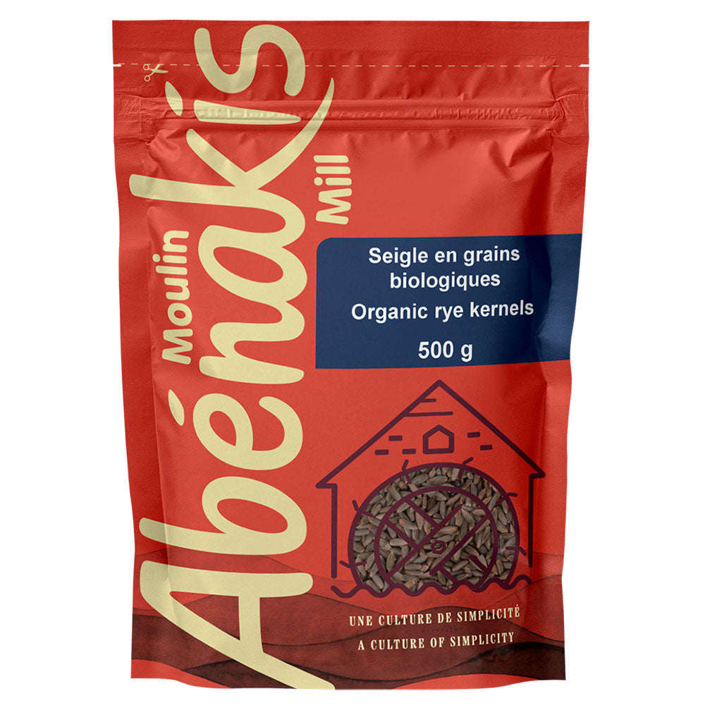 moulin abénakis seigle en grains biologique 500 g