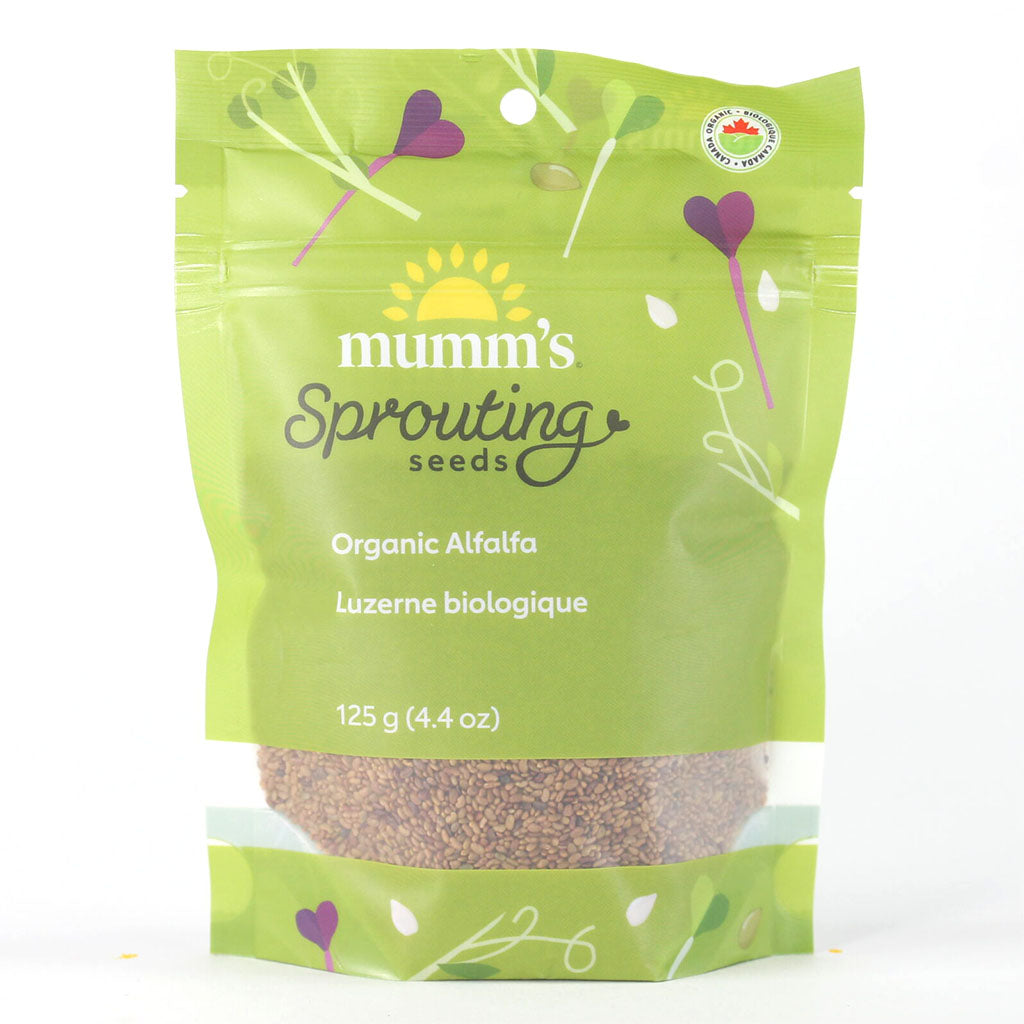 mumm's sprouting seeds luzerne biologique 125 g - La Boite à Grains