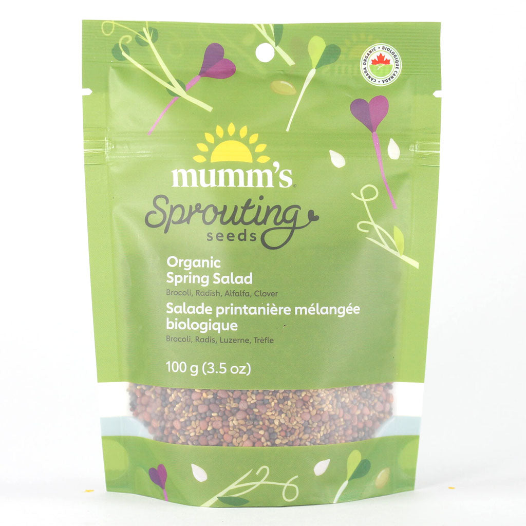 mumm's sprouting seeds organic mixed spring salad - La Boite à Grains