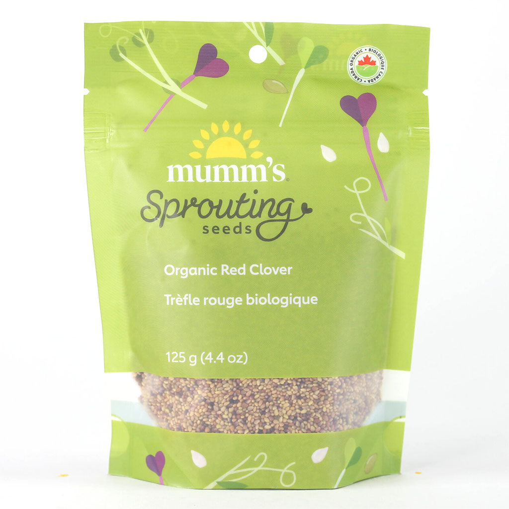 mumm's sprouting seeds trèfle rouge à germer biologique 125 g - La Boite à Grains