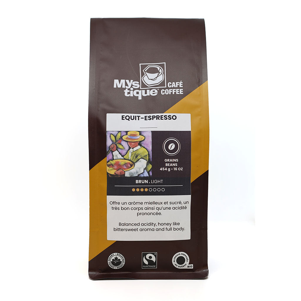 mystique café equit espresso grains 454 g