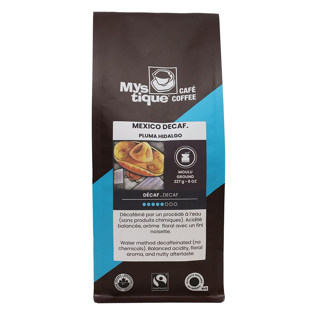 mystique café mexico décaf pluma hidalgo moulu 227 g