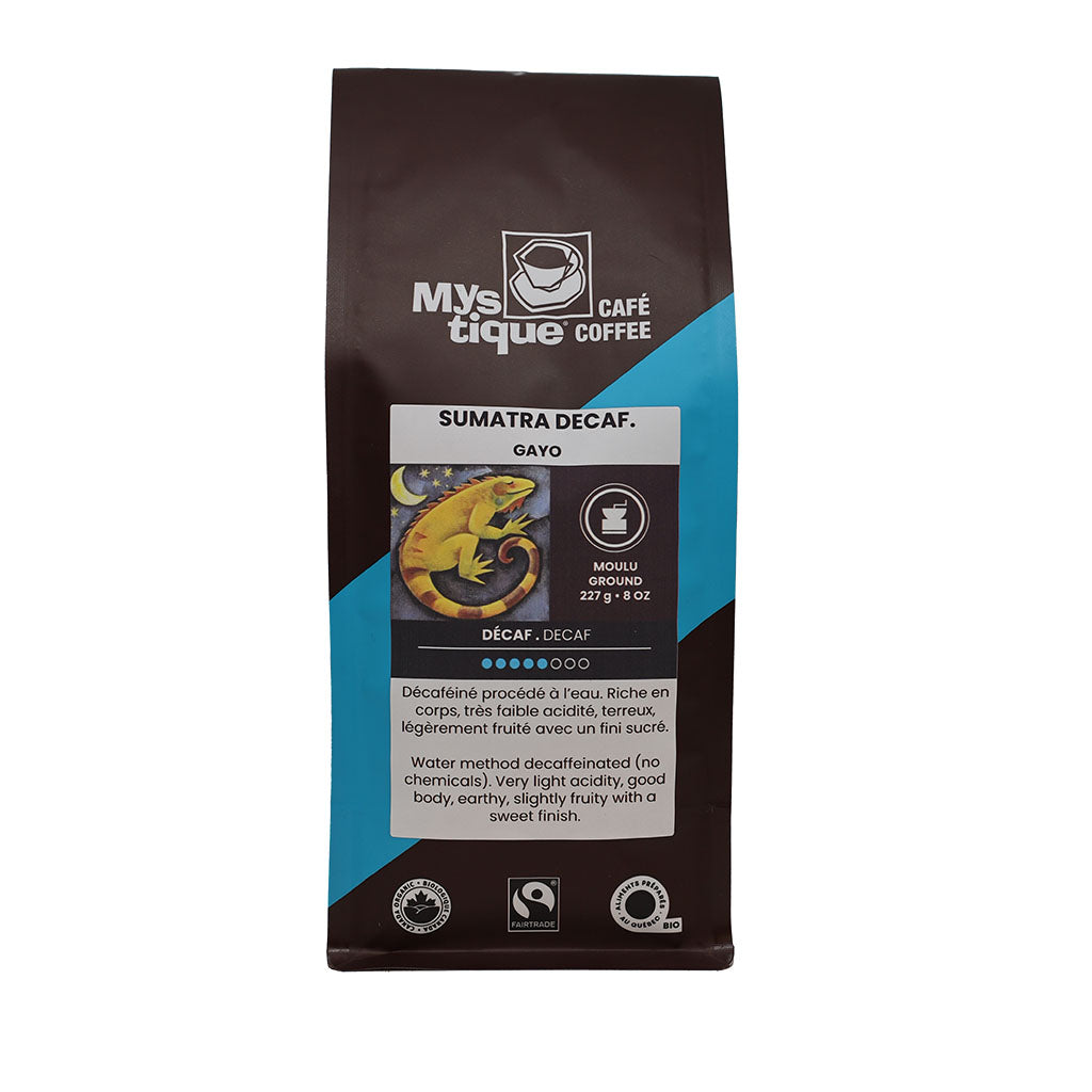 mystique café sumatra décaf gayo 227 g