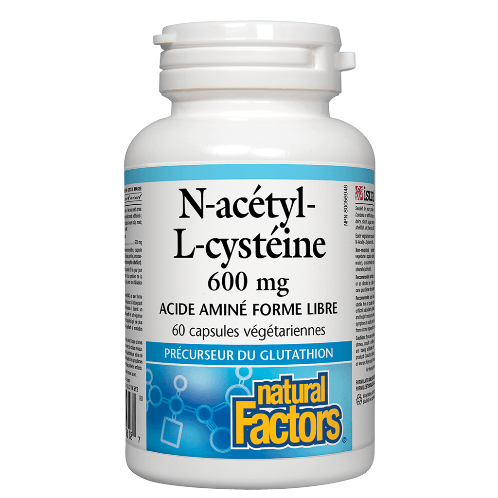 N-Acétyl-L-Cystéine Natural Factors - La Boite à Grains