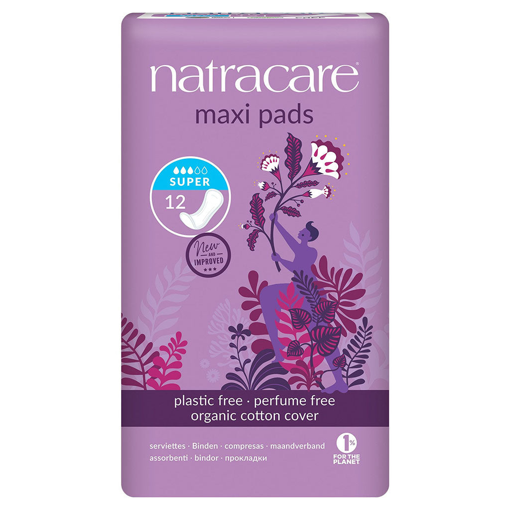 natracare serviettes maxi pads super - La Boite à Grains