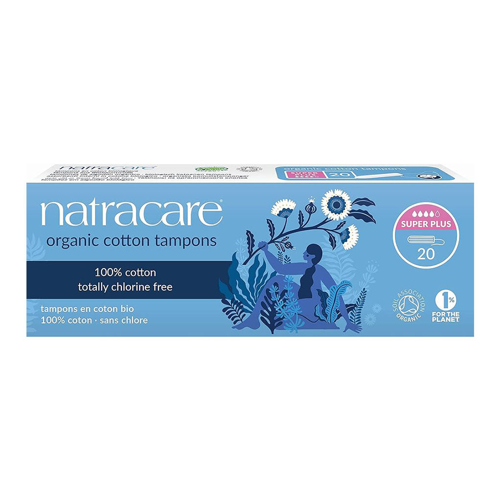 natracare tampons en coton bio super plus 20 unités - La Boite à Grains