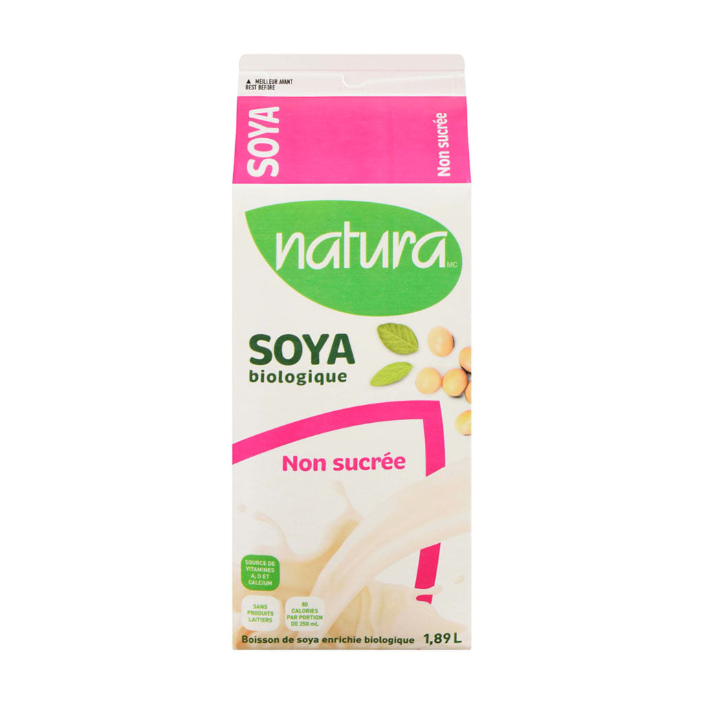 natura boisson de soya biologique non sucrée - La Boite à Grains