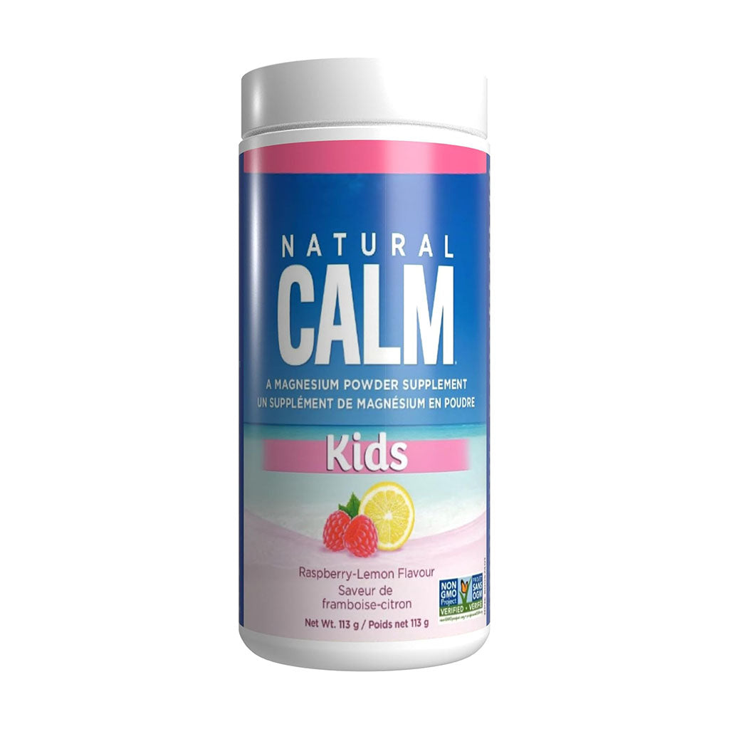 Natural Calm Magnésium pour Enfants Framboise Citron 113 g - La Boite à Grains