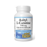 natural factors Acétyl L-Carnitine 60 capsules vegetariennes la boite a grains