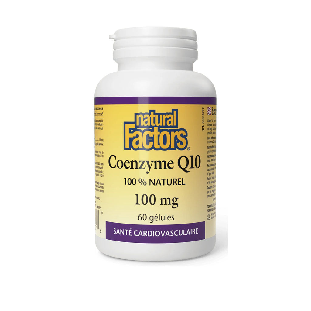 natural factors coenzyme q10 100 mg 60 gélules - La Boite à Grains