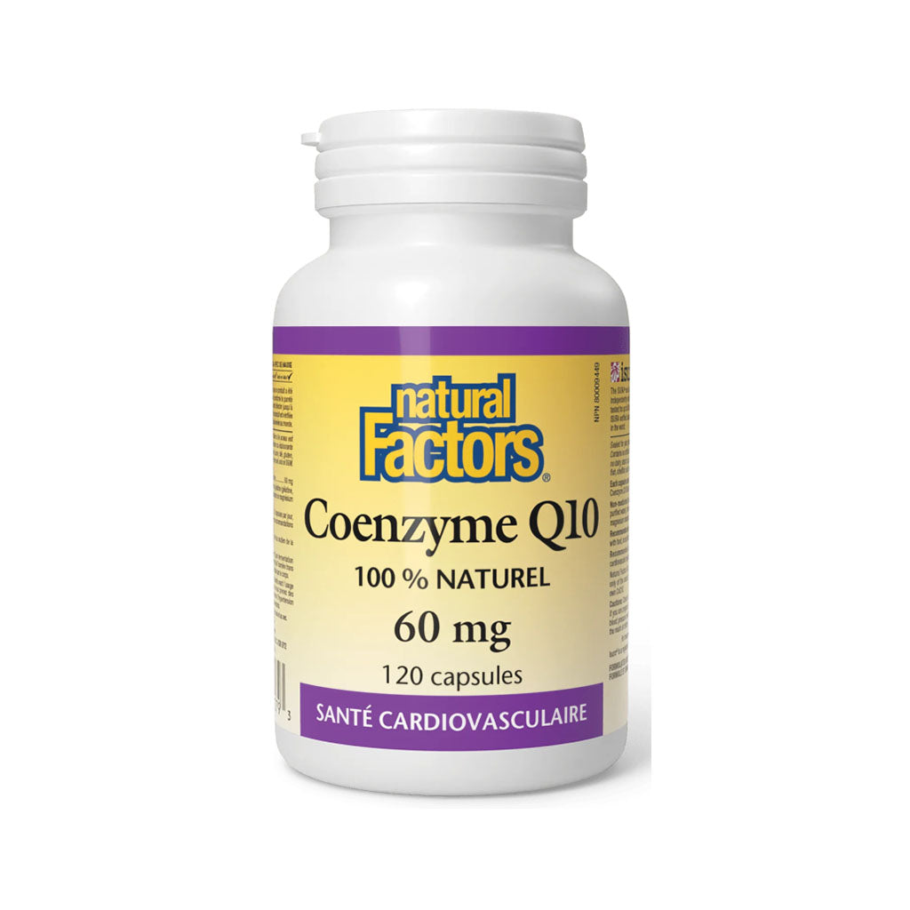 natural factors coenzyme q10 60 mg 120 capsules - La Boite à Grains
