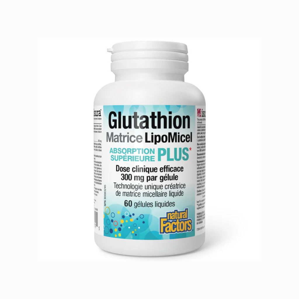 Natural Factors LipoMicel Glutathione Matrix - La Boite à Grains