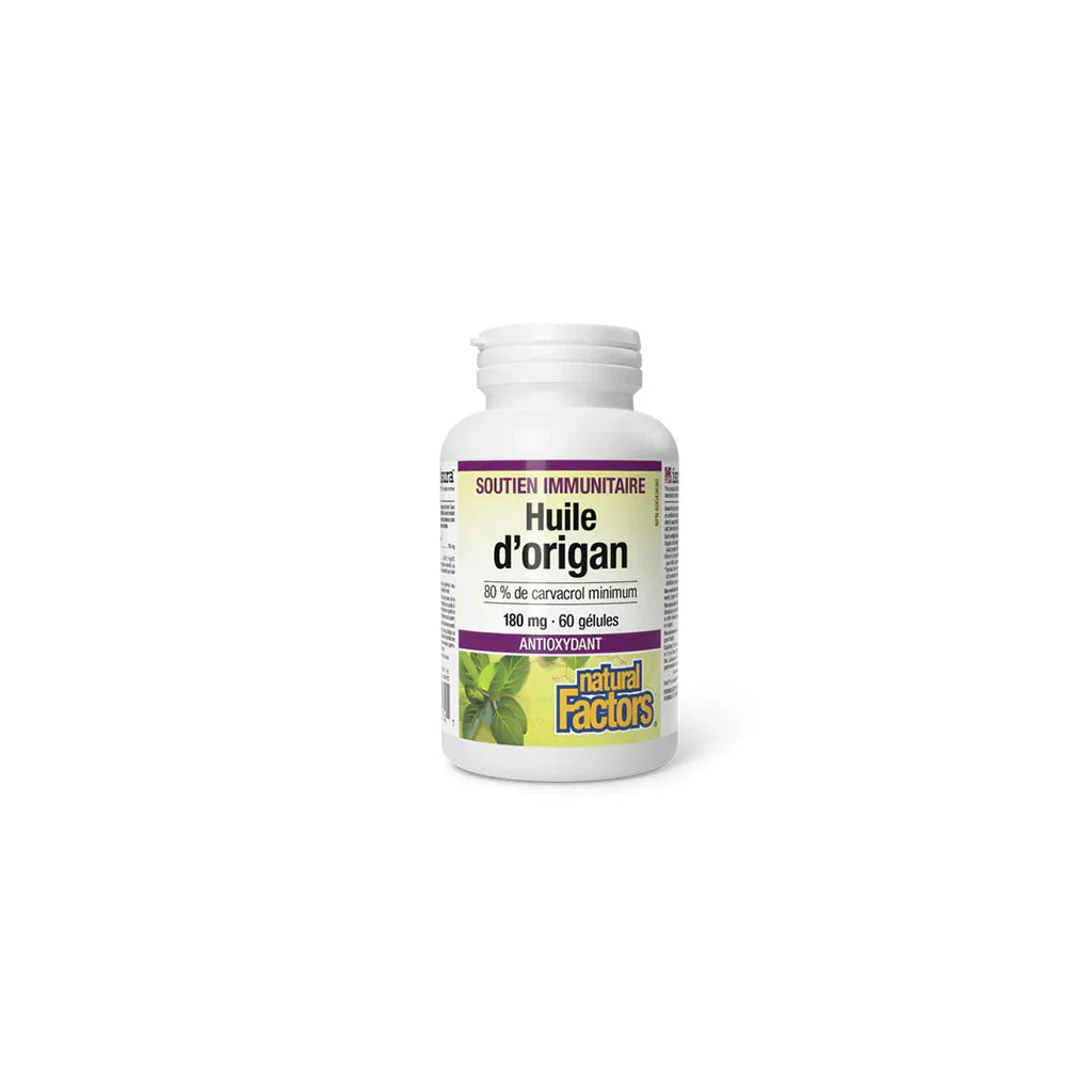 Natural Factors Organic Oregano Oil - La Boite à Grains
