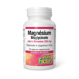 magnesium bisglycinate plus l-theanine 250 mg Natural Factors - La Boite à Grains