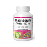 natural factors Magnésium Citrate 150 mg lime 60 comprimes a croquer