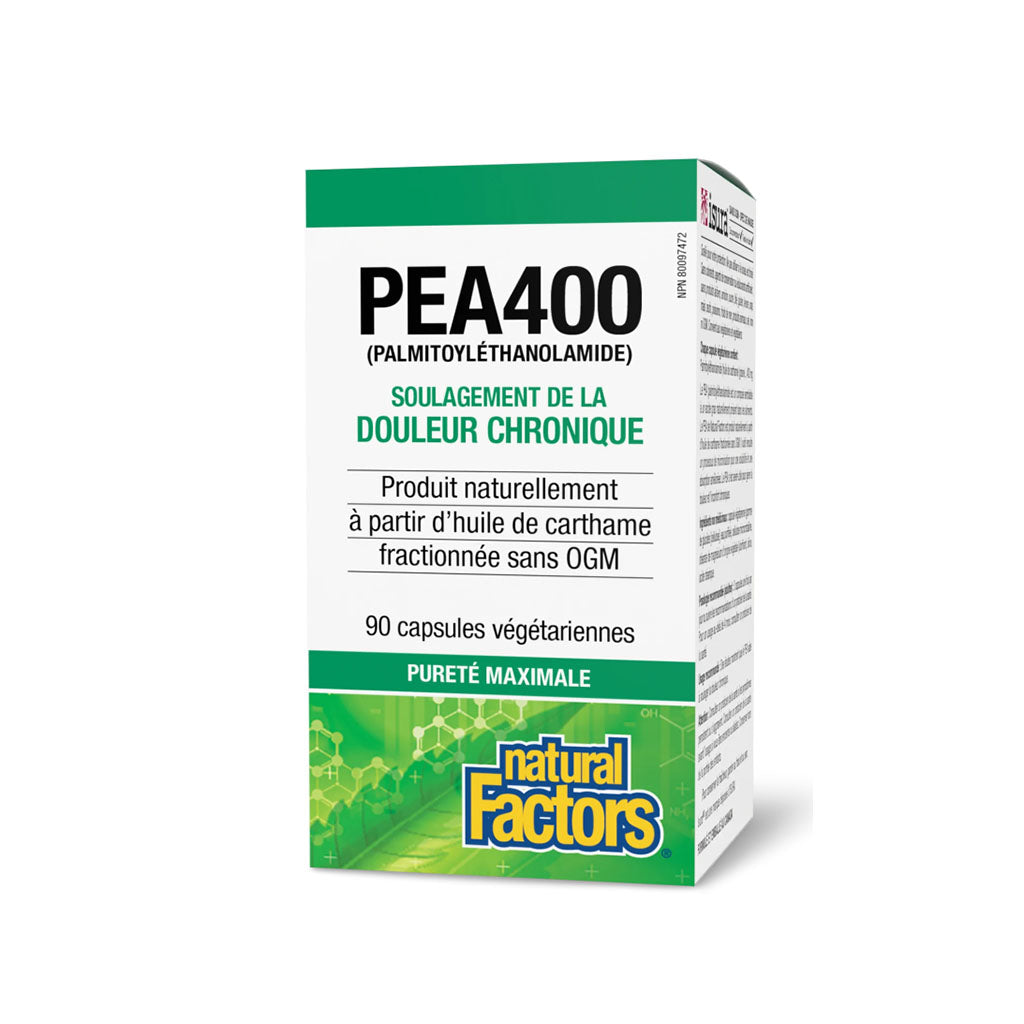 natural factors PEA400 90 capsules vegetariennes la boite a grains