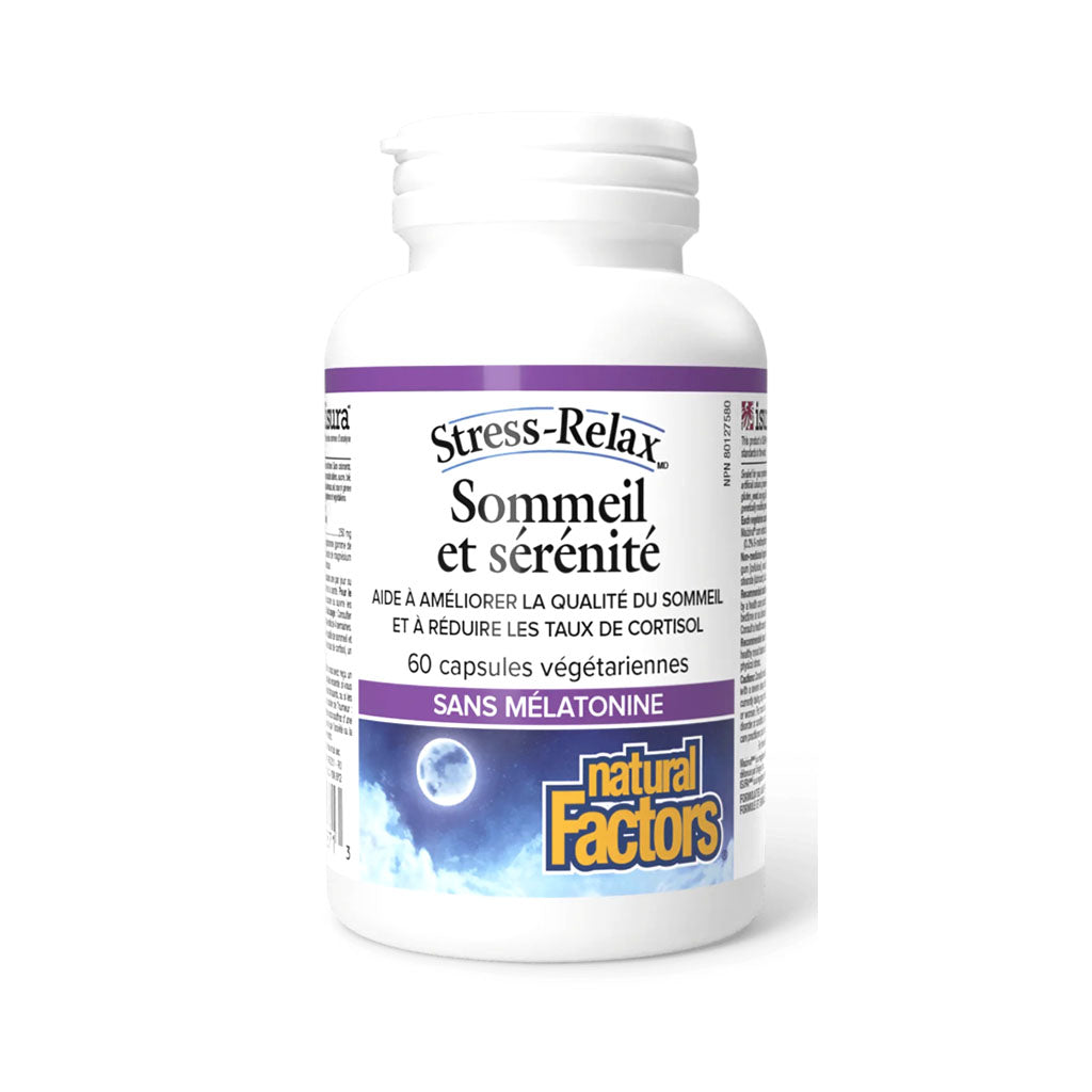 sommeil et sérénité Natural Factors - La Boite à Grains