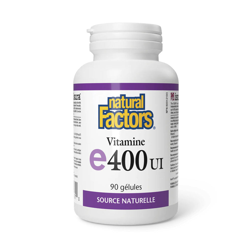vitamine e 400 ui Natural Factors - La Boiteà Grains