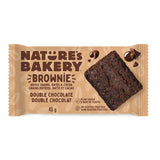 nature's bakery brownie double chocolat 45 g