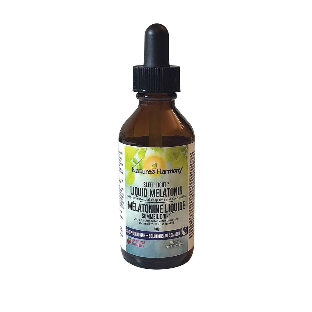 mélatonine liquide 3 mg Nature's Harmony - La Boite à Grains