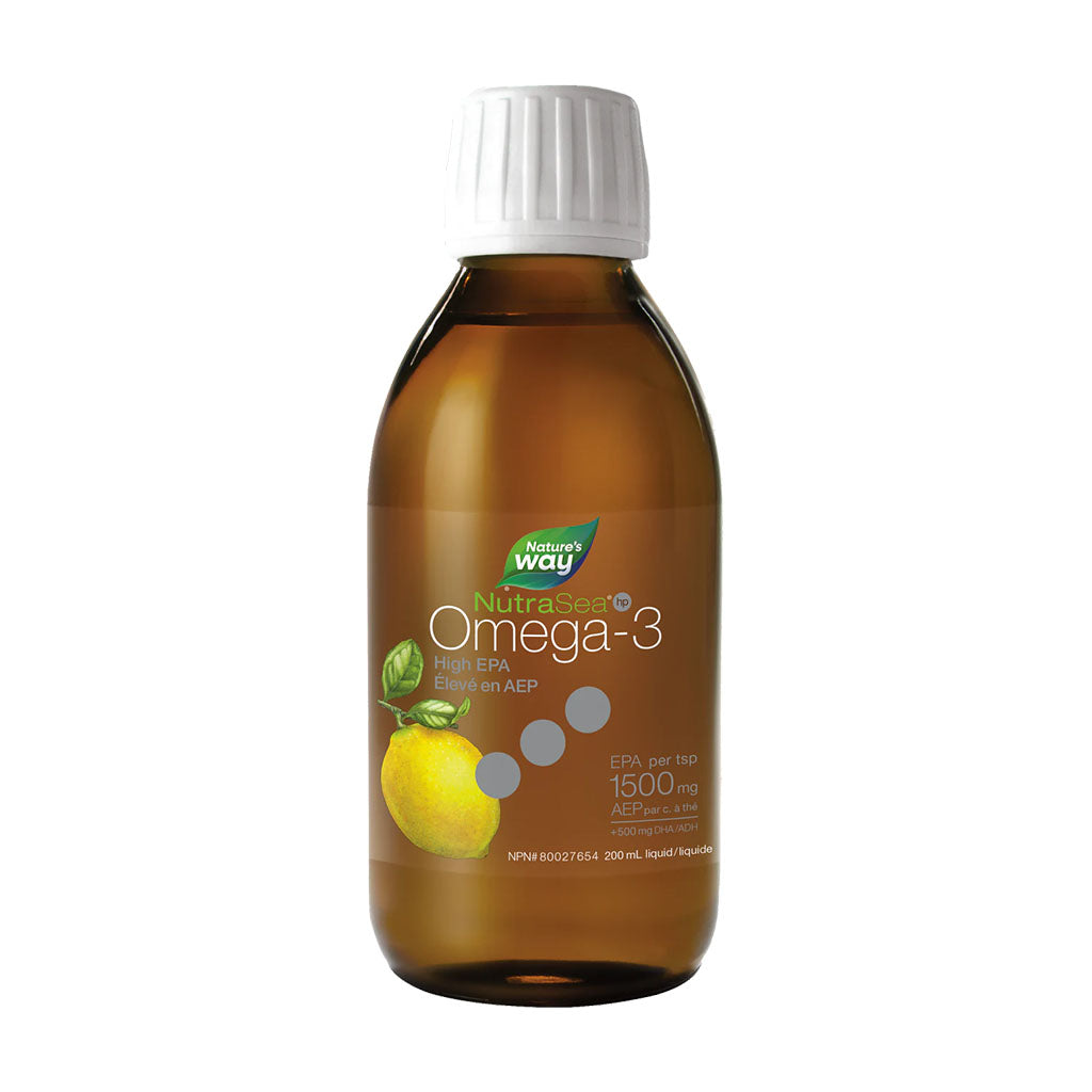 oméga-3 élevé en AEP citron NutraSea Nature's Way - La Boite à Grains