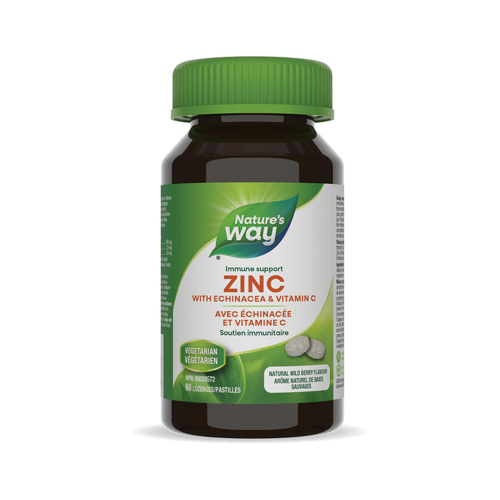 zinc avec échinacée et vitamine C Nature's Way - La Boite à Grains