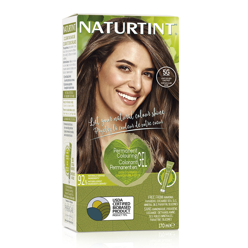 naturtint colorant permanent gel châtain clair doré 170 ml