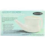 Neti Pot pour Nettoyage Nasal en Céramique Ancient Secrets - La Boite à Grains