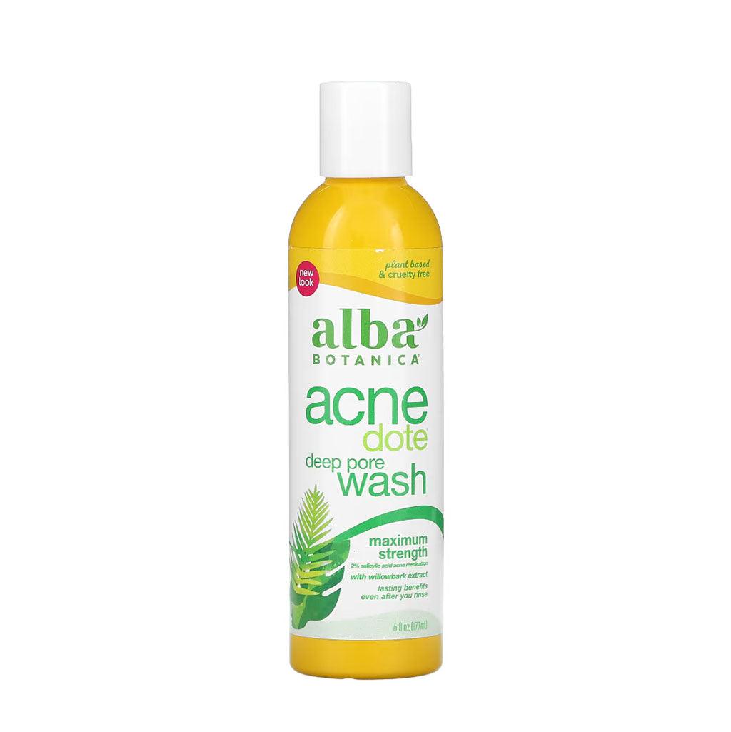 Nettoyant en Profondeur pour Pores Acnedote Alba Botanica - La Boite à Grains