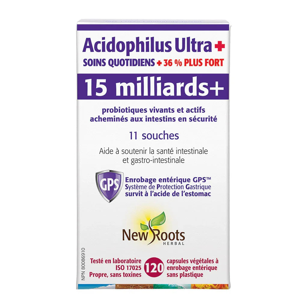 acidophilus ultra plus 15 billion 120 capsules - La Boite à Grains