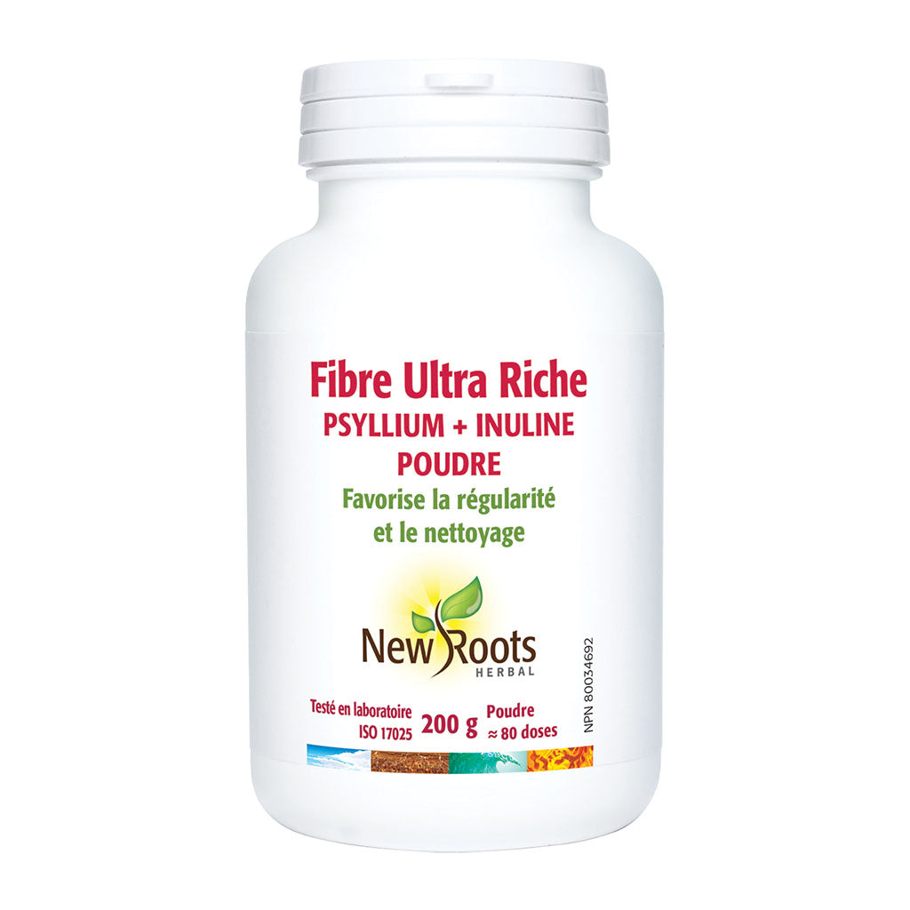 fibre ultra riche psyllium + inuline New Roots - La Boite à Grains