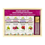 huiles exotiques biologiques coffret New Roots - La Boite à Grains