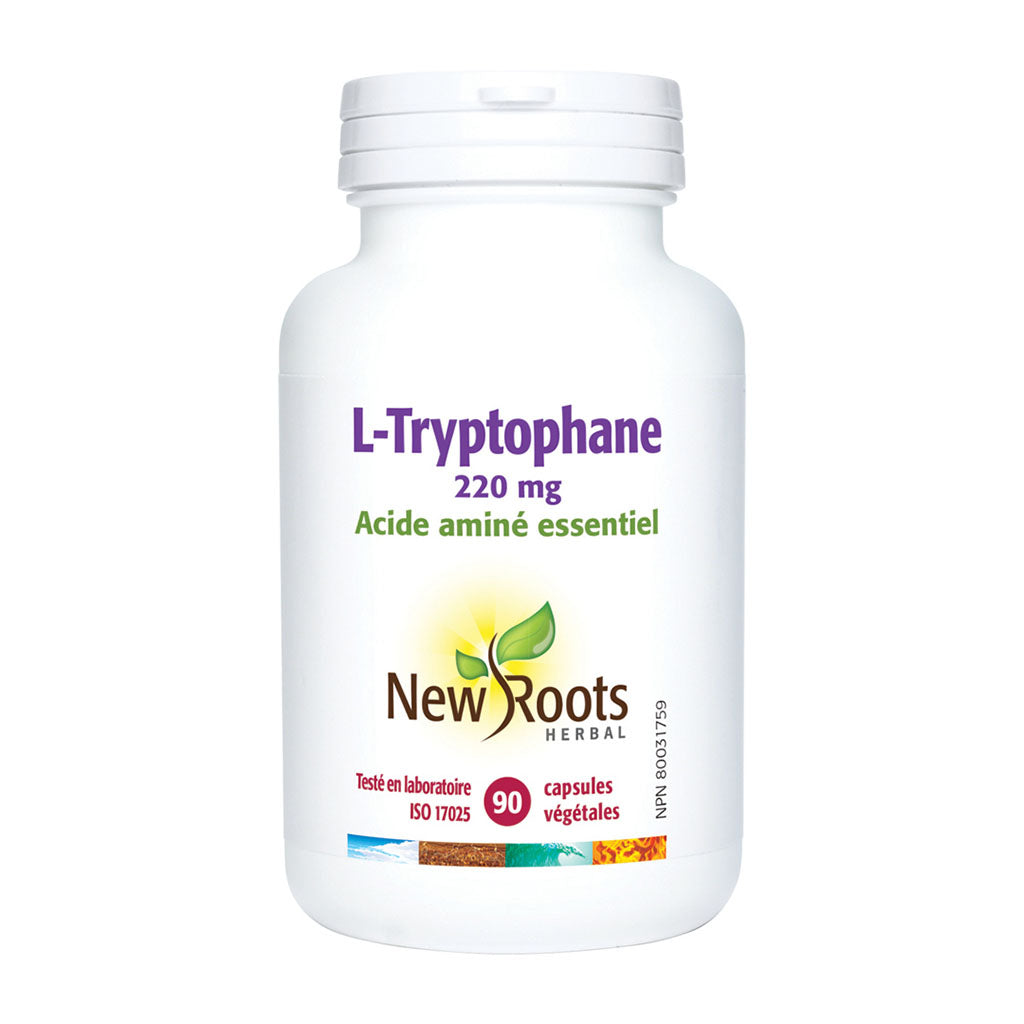 new roots herbal l-tryptophane 220 mg 90 capsules végétales