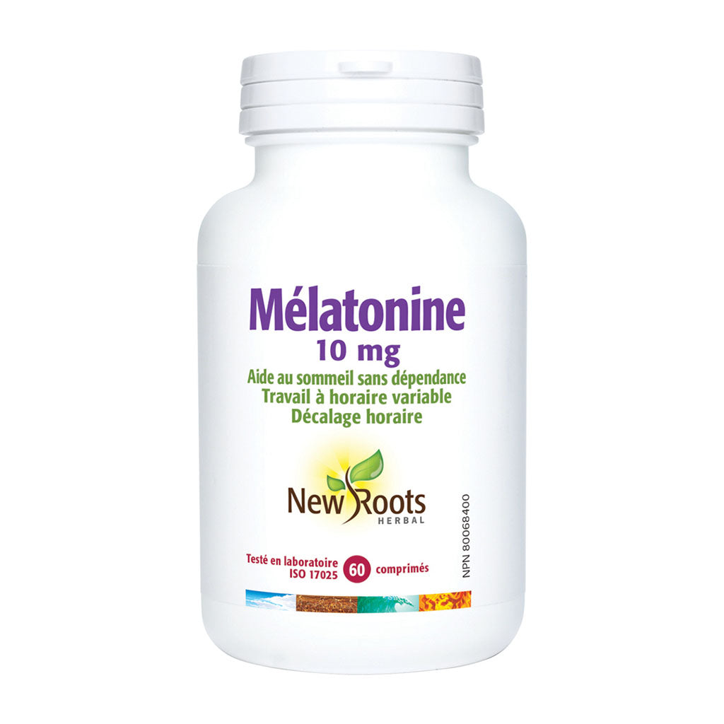 new roots herbal mélatonine 10 mg 60 comprimés