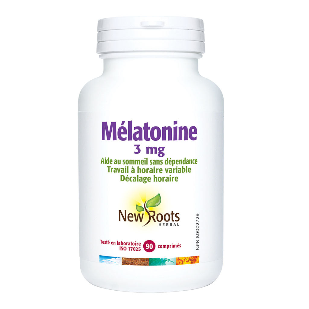 new roots herbal mélatonine 3 mg 90 comprimés