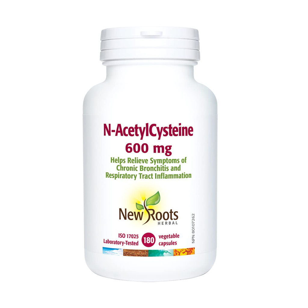 n-acétylcystéine 600 mg New Roots Herbal - La Boite à Grains