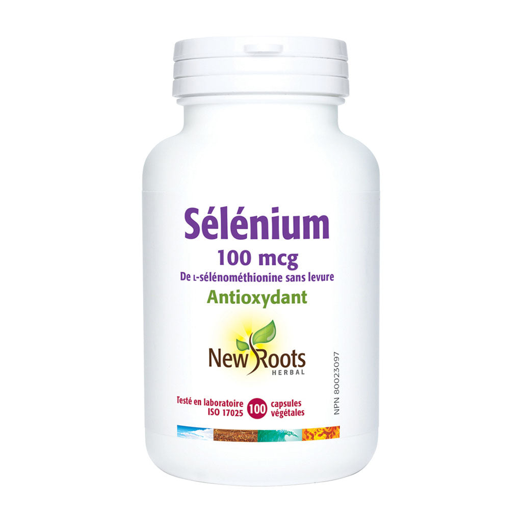 new roots herbal sélénium 100 mcg 100 capsules végétales