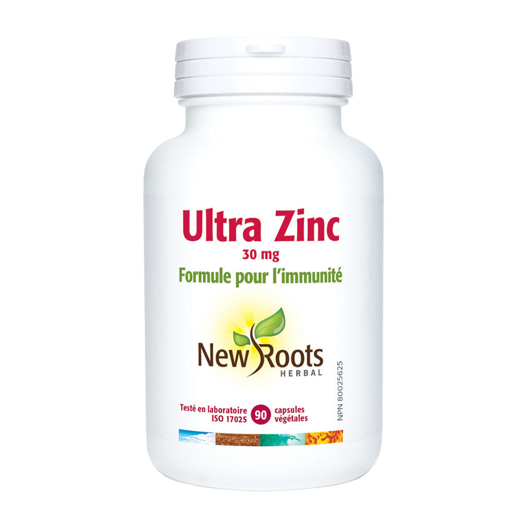 new roots herbal ultra zinc formule immunité 90 capsules végétales