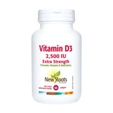Vitamin D3 2500 IU extra strength New Roots - La Boite à Grains