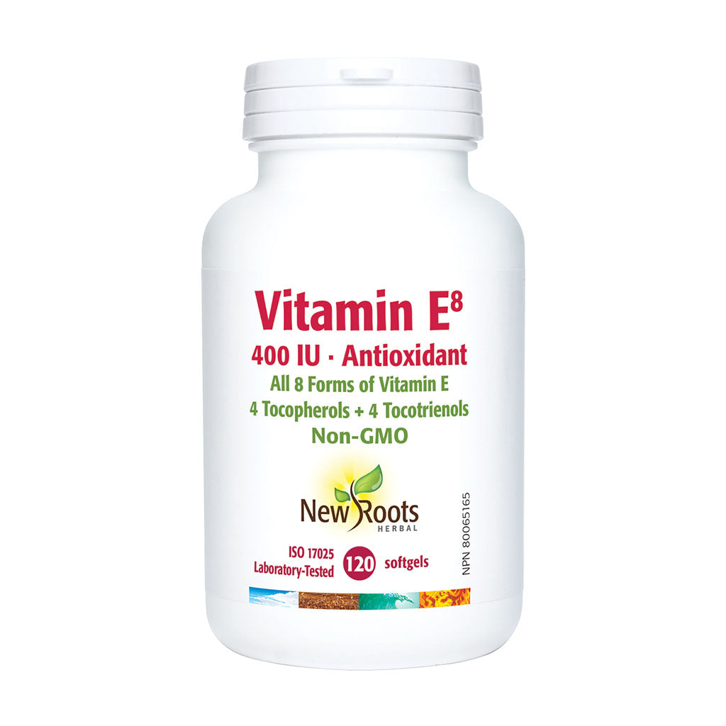 Vitamin E8 400 iu New Roots Herbal - La Boite à Grains