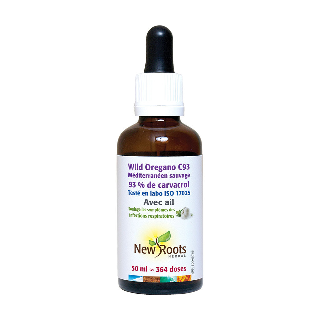 Wild Oregano c93 avec ail New Roots Herbal - La Boite à Grains