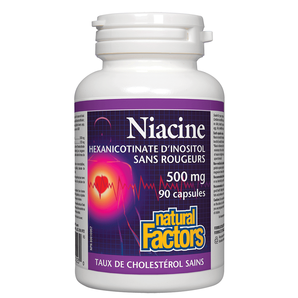 Niacine Hexanicotinate d’Inositol Natural Factors - La Boite à Grains