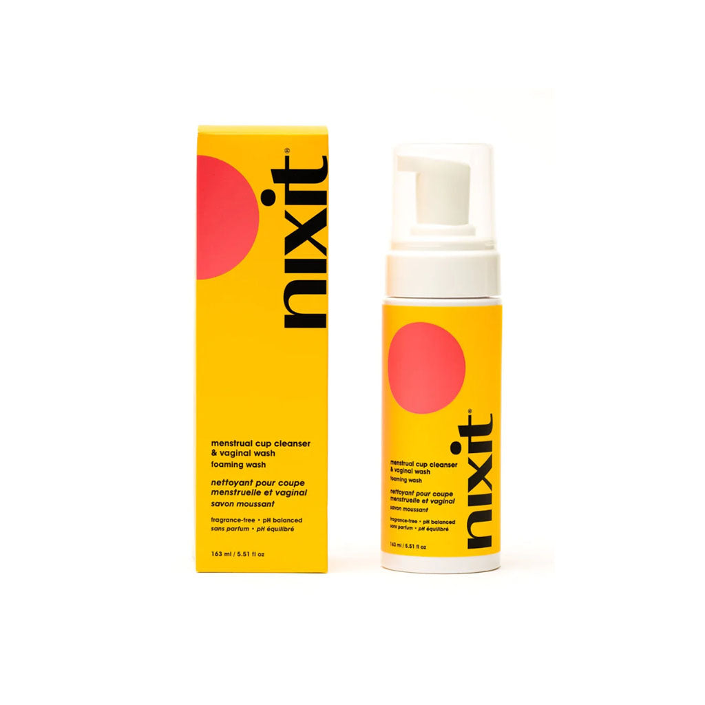 nixit nettoyant pour coupe menstruelle et vaginal savon moussant 163 ml