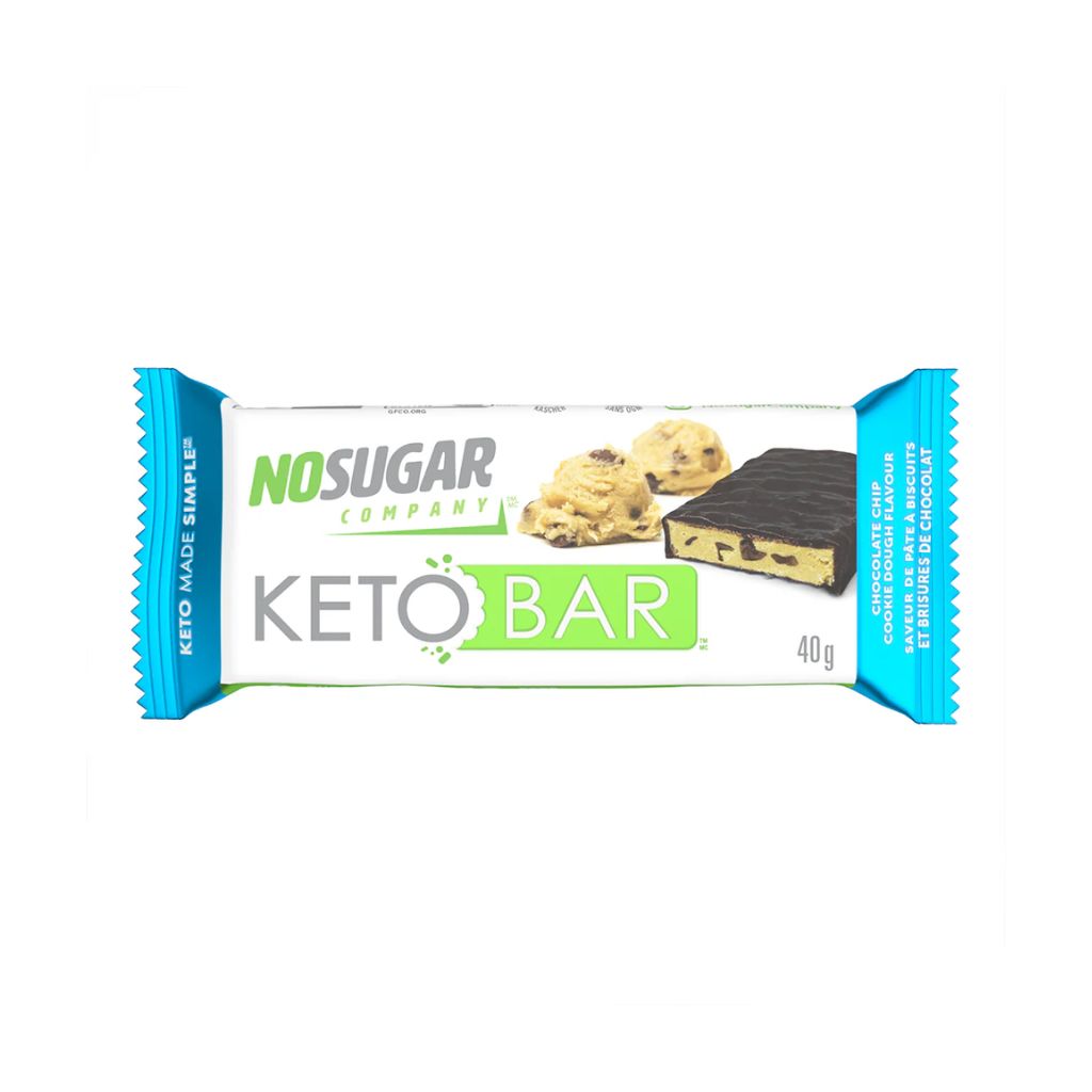barre Keto pâte à biscuits et brisures de chocolat Keto Bar - La Boite à Grains